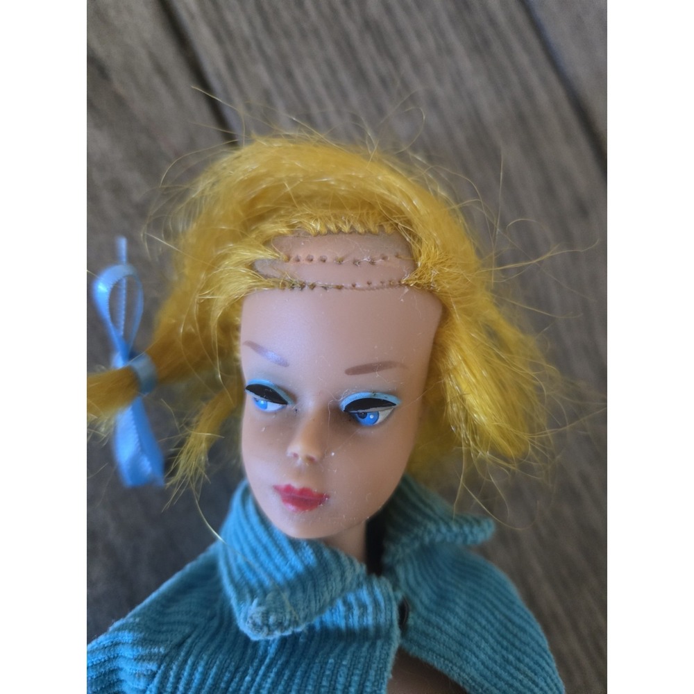 Vintage 1958 Color Magic Barbie Blonde Hair Blue Eyes Bendable Legs Japan READ - Picture 7 of 16